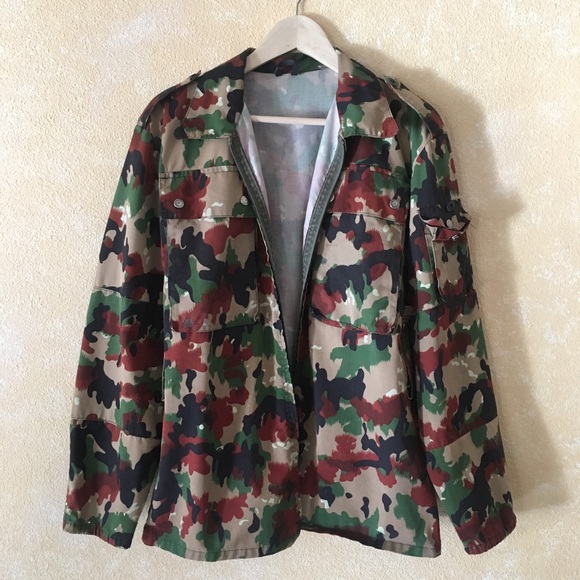 Other - Swiss Camo Military Jacket